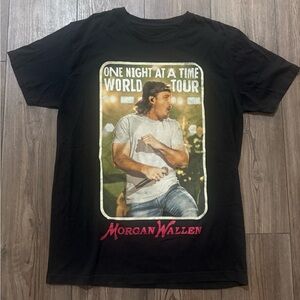Morgan Wallen One Night At A Time World Tour Tee Large Black Unisex